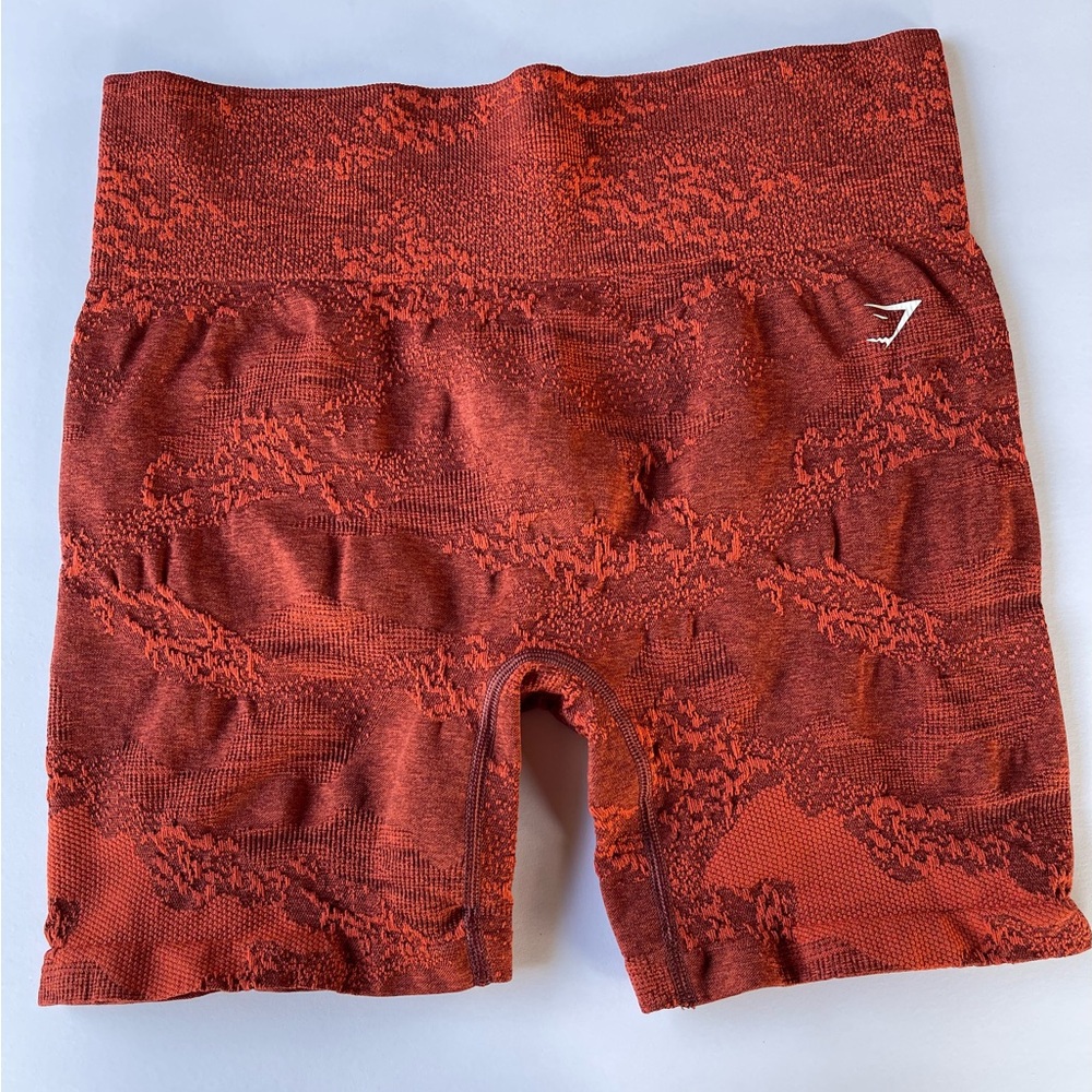 Gymshark Women’s Rust Red Seamless Bike Shorts